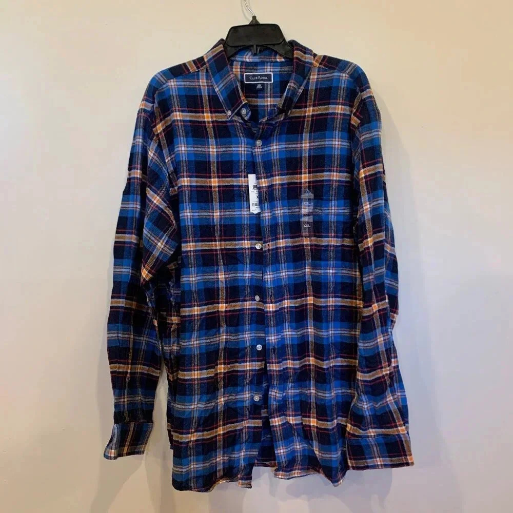 Mens Club Room Flannel XXL NWT - B2